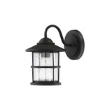 1-Light Wall Sconce In Matte Black