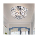 Landek 13" 3-Light Indoor Flush Mount Chandelier with Light Kit