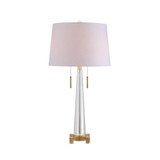 Zoe 2-Light Crystal Led Table Lamp