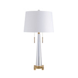 Zoe 2-Light Crystal Led Table Lamp