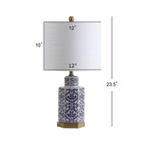 Diana 23.5" Ginger Jar Ceramic,Metal LED Table Lamp