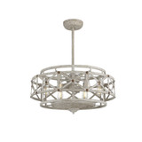Colonade 6-Light Fan D'Lier in Provence with Gold Accents