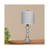 Distressed Balustrade Resin Table Lamps, Set of 2