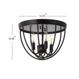 Peter 13.75" Metal LED Flush Mount