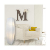 Alumni Chrome & Paper Floor Lamp (2-Pack)