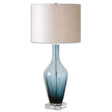 Hagano Blue Glass Table Lamp