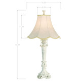 home by Pacific Coast Chateau de Bordeaux White Table Lamp