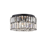 Silver 14" 4-Light Indoor Flush Mount Ceiling Light with Light Kit