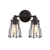 Evelyn 2-Light Metal Vanity Light