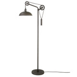 Neo Floor Lamp with Spoke Wheel Pulley System