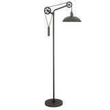 Neo Floor Lamp with Spoke Wheel Pulley System
