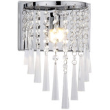 Set of 2 Tilly Chrome-Tone Wall Sconces