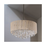 Decor Therapy Serra String Beaded Pendant Light