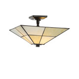 Juliana 15.7" Tiffany-Style LED Semi-Flush Mount