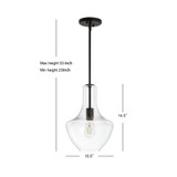 Watts Glass/Metal LED Pendant