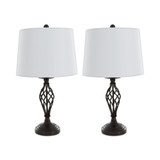 Set of 2 Cage Lamp Set