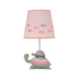 Sea Dreams Turtles Nursery Lamp with Shade & Bulb - Pink