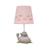Sea Dreams Turtles Nursery Lamp with Shade & Bulb - Pink