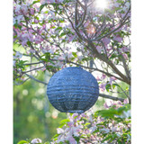 Home & Garden Soji Stella Globe Sky Metallic Wave Punch Solar Lantern