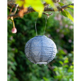 Home & Garden Soji Stella Globe Sky Metallic Wave Punch Solar Lantern