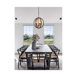 Canyon Home 3 Light Rustic Globe Chandelier