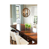 Canyon Home 3 Light Rustic Globe Chandelier
