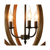 Canyon Home 3 Light Rustic Globe Chandelier