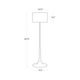 Trilogy Natural Black Iron Floor Lamp