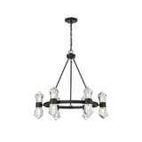Dryden 12-Light Chandelier in Matte Black