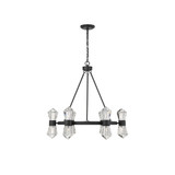 Dryden 12-Light Chandelier in Matte Black