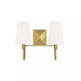Cameron 2-Light Bathroom Vanity Light (15" W x 12"H)