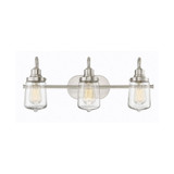 Trade Winds Martina 3-Light Bathroom Vanity Light in Brushed Nickel