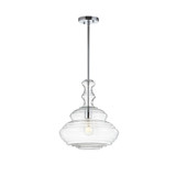 Bettina Glass/Metal LED Pendant