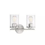 Marshall 2-Light Bathroom Vanity Light (14" W x 10"H)