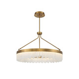 Landon LED Pendant in Warm Brass