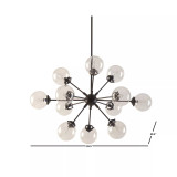 Paige Metal & Glass Chandelier
