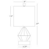 Dutchess Diamond Accent Crystal Table Lamp