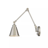 Morland 1-Light Adjustable Sconce w/Plug