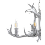 Eldora 26" Adjustable Resin Antler 4-Light LED Chandelier