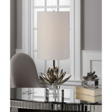 Silver Lotus Accent Lamp