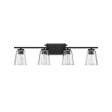 Calhoun 4-Light Bathroom Vanity Light with Clear Glass (32" W x 9" H)