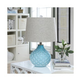 22" Glass Table Lamp