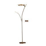 Lumineux 71" LED Torchiere Floor Lamp Reading Light 30W, Touch Dimmer
