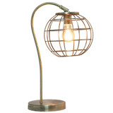 Arched Metal Cage Table Lamp