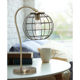 Arched Metal Cage Table Lamp