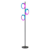 Saturn LED RGB Tree Floor Lamp with 3 Color Changing Light Rings
