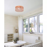 Elegant Designs Elipse Crystal 2 Light Round Ceiling Flush Mount