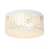 Elegant Designs Elipse Crystal 2 Light Round Ceiling Flush Mount