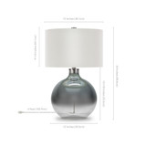 Laelia Table Lamp In Ombre Plated Glass