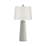 Pacific Coast Geo Pattern Cement Table Lamp